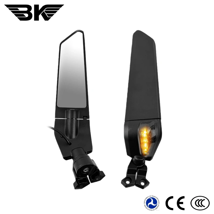 LED আলো সহ মোটরসাইকেলের জন্য রিয়ারভিউ মিরর কিট