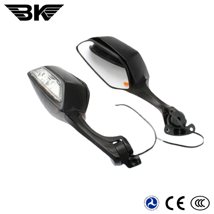LED আলো সহ মোটরসাইকেলের জন্য সাইড মিরর